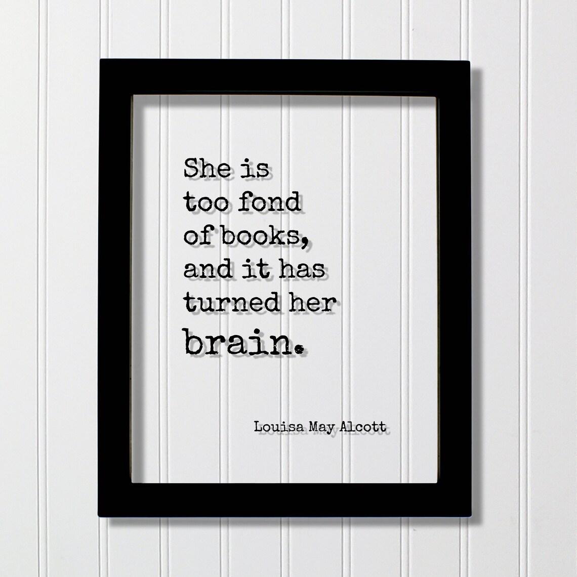 Louisa May Alcott Quote Art Print, Book Lover