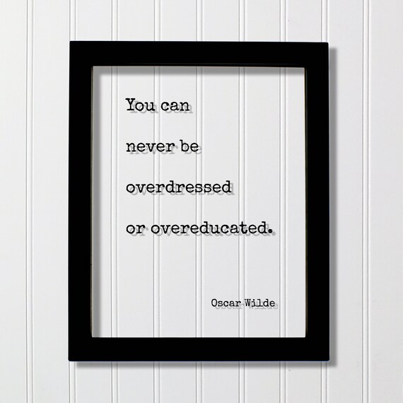Oscar Wilde Quote Art Print, Minimalist Decor