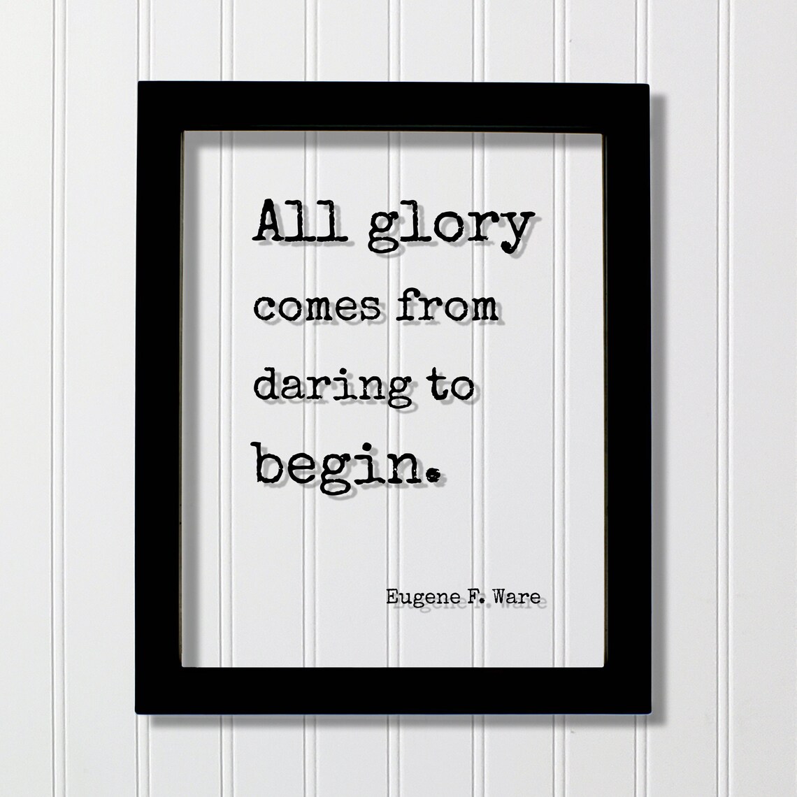 Eugene F. Ware Quote Art Print, Modern Typography