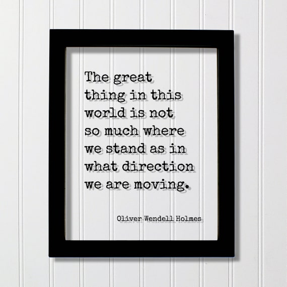 Oliver Wendell Holmes Quote Poster, Typography Print