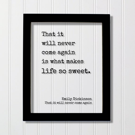Emily Dickinson Quote Art Print, Inspirational Typography
