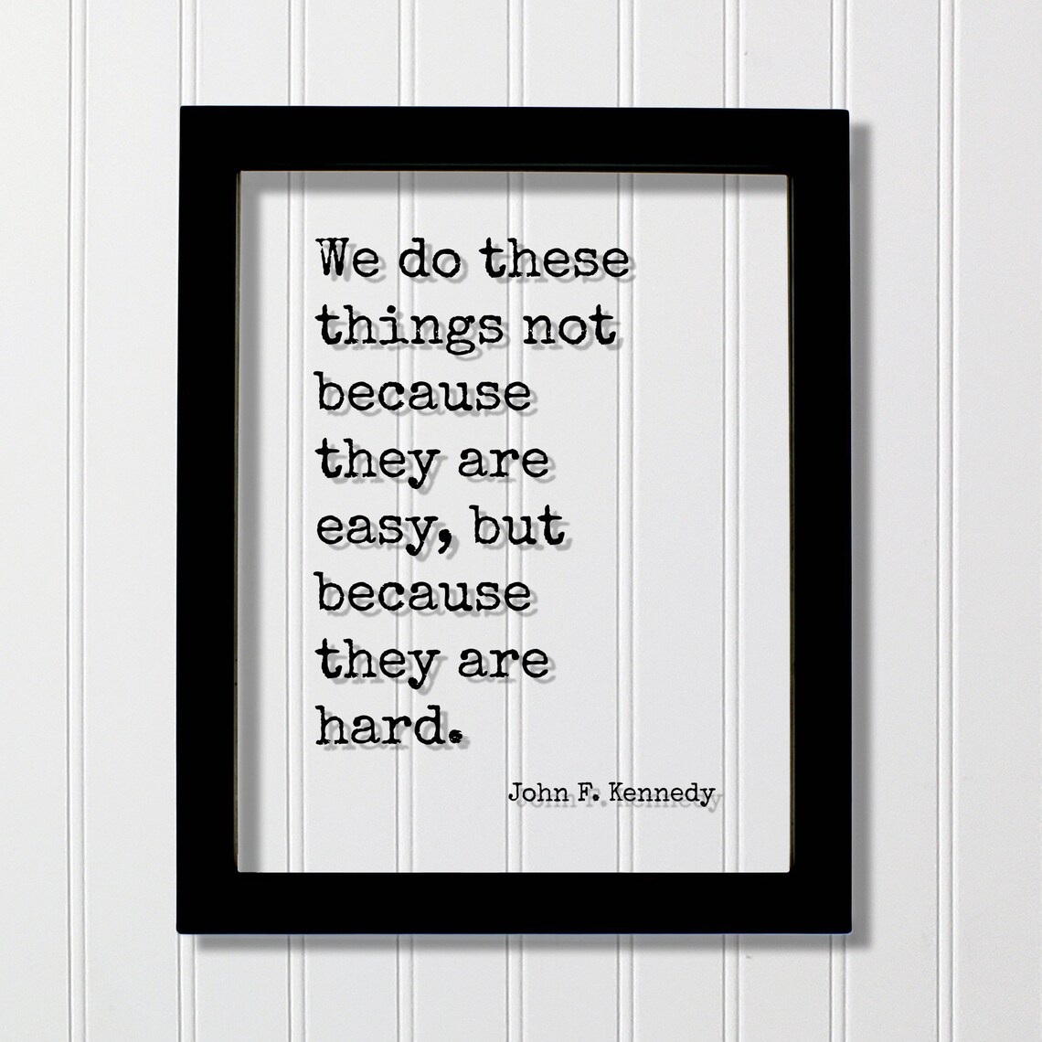 John F Kennedy Quote Art Print, Moon Landing Speech