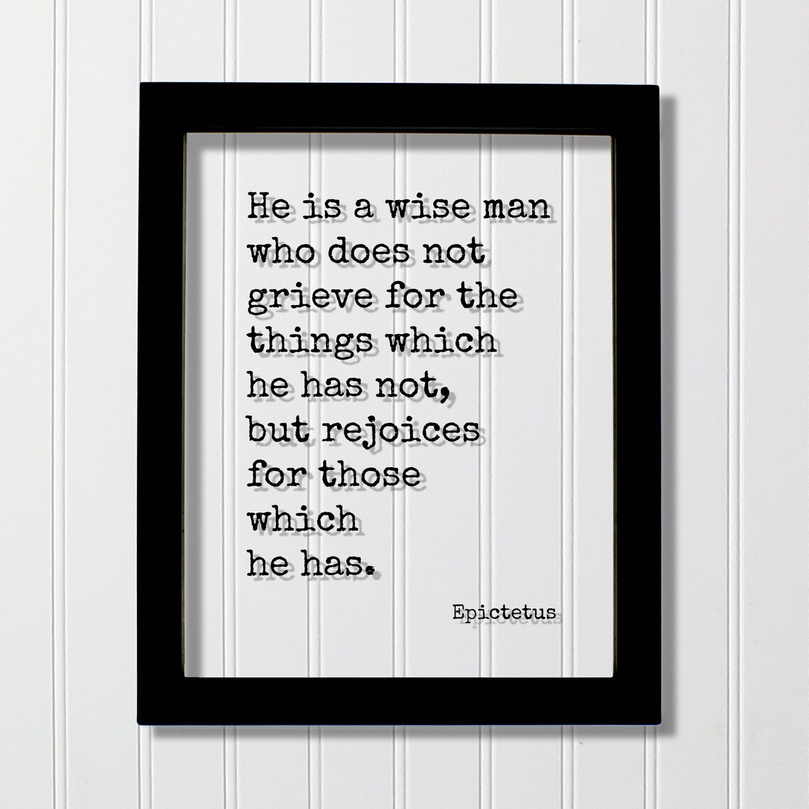 Epictetus Quote Art Print, Wise Man Saying