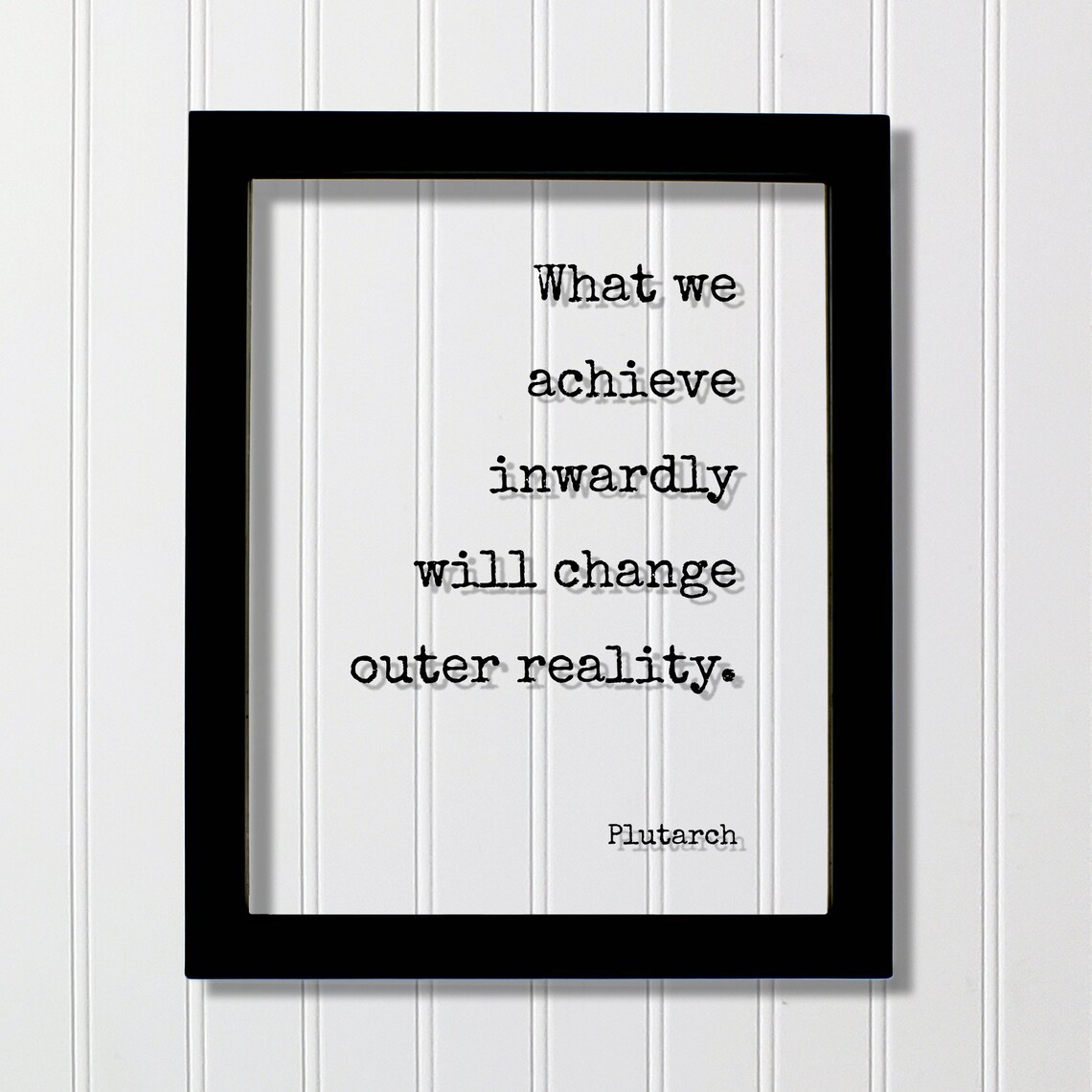 Plutarch Quote Art Print, Self-Improvement Poster