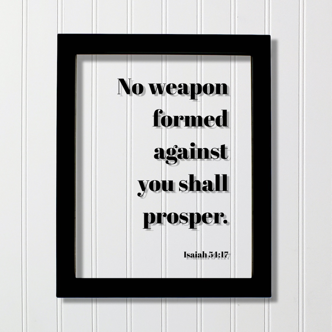 Isaiah 54:17 Scripture Art Print, Christian Home Decor