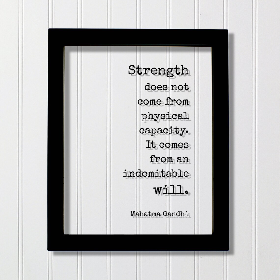 Mahatma Gandhi Strength and Determination Art Print