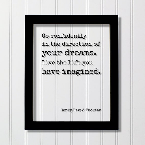 Henry David Thoreau Floating Quote Art Print