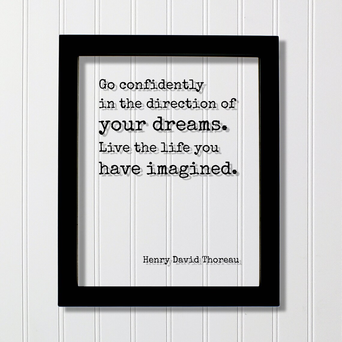 Henry David Thoreau Floating Quote Art Print