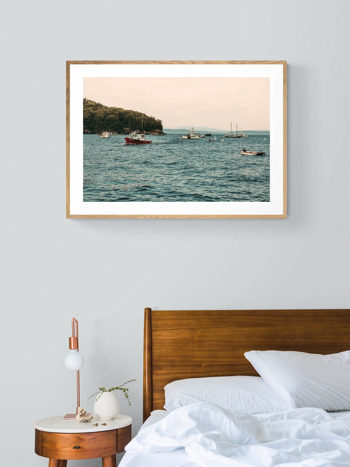 Maine Ocean Beach Art Print, Summer Nature Photograph