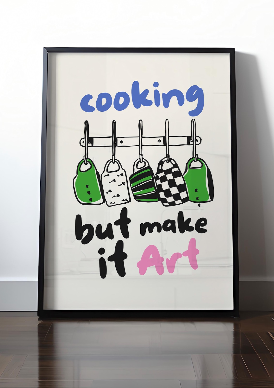 Cooking But Make It Art, Minimalist Typography