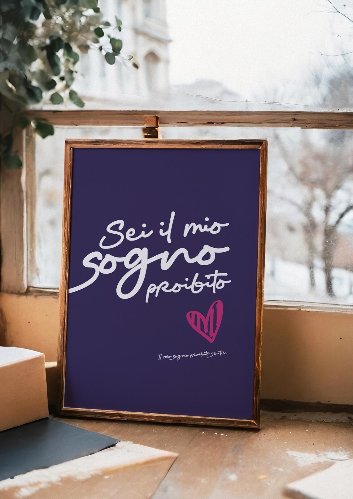 Sei Il Mio Sogno Proibito Typographic Poster - Image 3