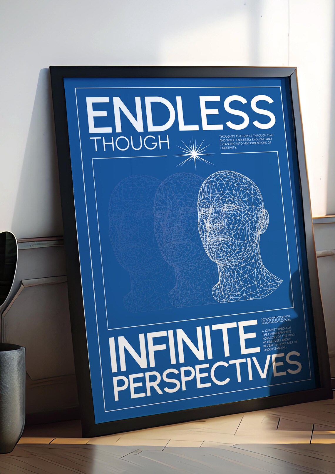 Endless Thought, Infinite Perspectives Retro Poster - Image 2