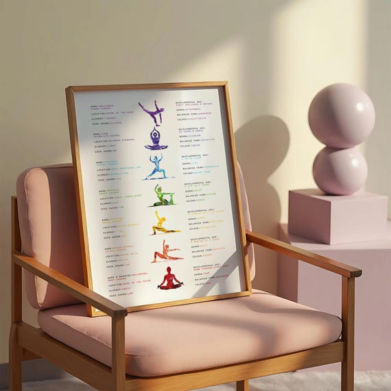 Chakra Yoga Meditation Spiritual Art Print