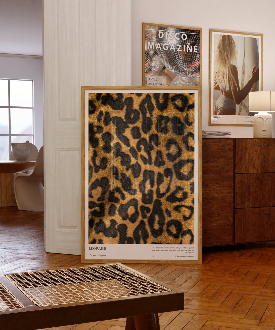 Leopard Wall Art Photography Definition Poster Above Bed Bedroom Wall Decor Aesthetic Trendy Leopard Art Print Abstract Dorm Room Decor - Image 2