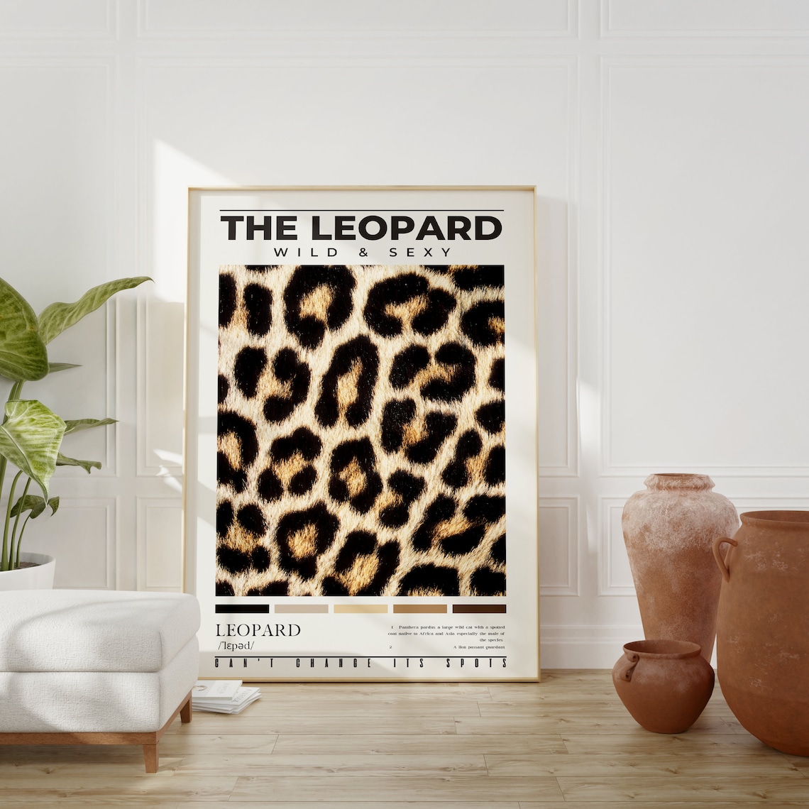 Leopard Pattern Poster, Preppy Bedroom Wall Decor - Image 2