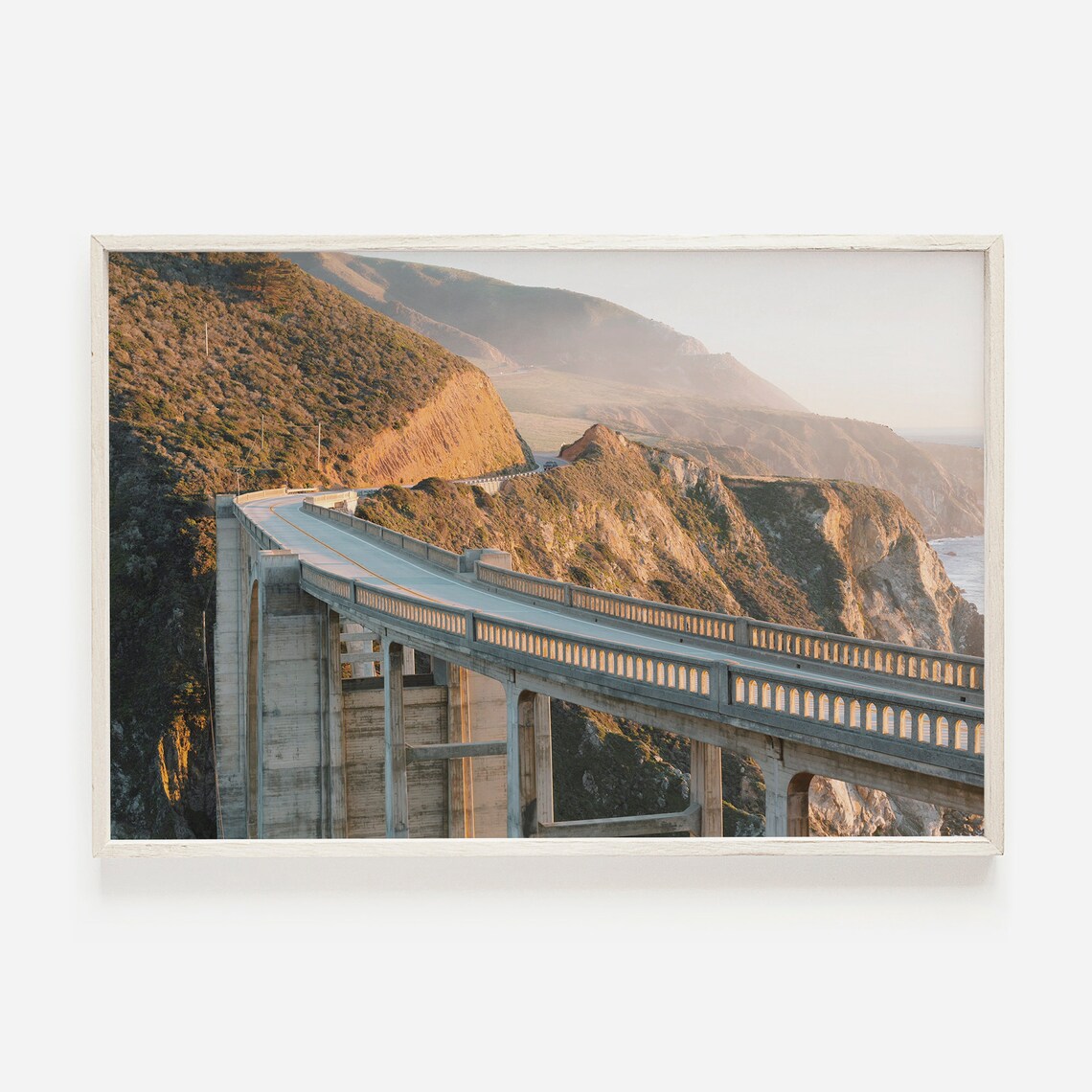 Pacific Coast Highway Coastal Travel Poster, Big Sur