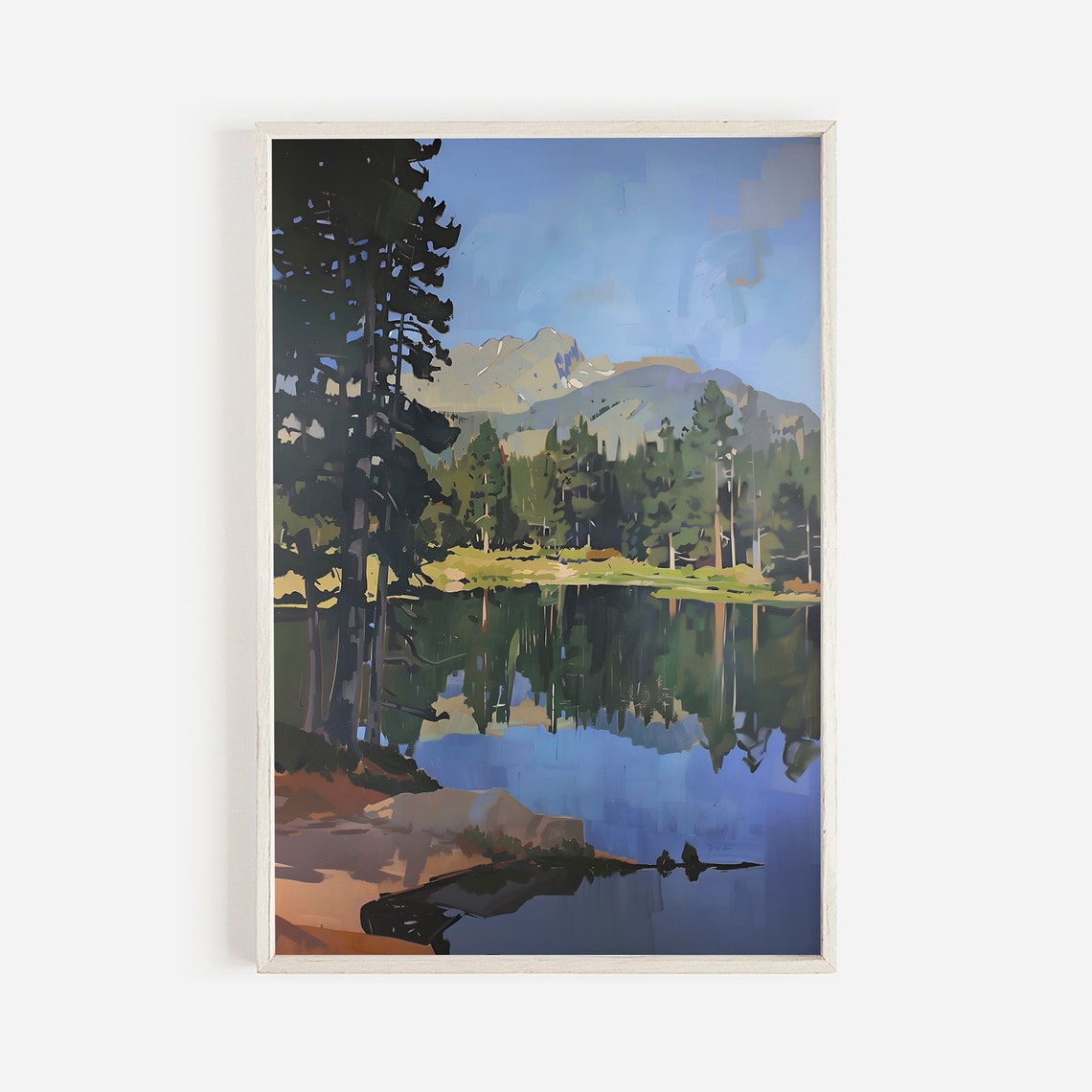Rocky Mountain National Park Bear Lake Reflection Mountain Poster