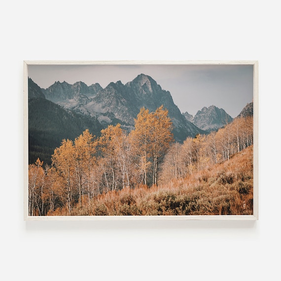 Rustic Autumn Colorado Rockies Landscape Art Print
