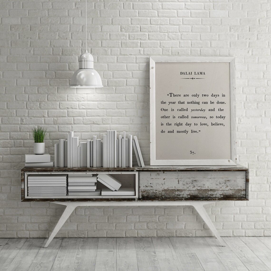 Dalai Lama Quote Print, Vintage Book Page Poster - Image 2