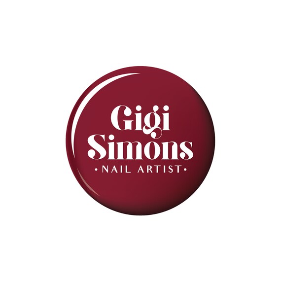 Premade Logo Design Red Nail Polish Logo Makeup Artist Logo Nail Salon Logo Concealer Swatch Logo Beauty Salon Logo Cosmetic Company Logo