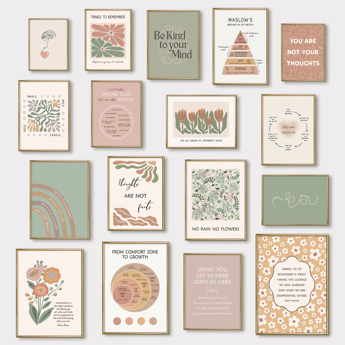 Mental Health Posters, Psychology Office Wall Art Prints - Image 4