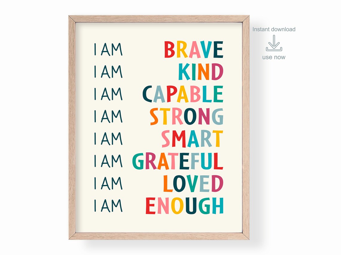 Affirmations Poster for Classroom and Therapy Office - Image 2