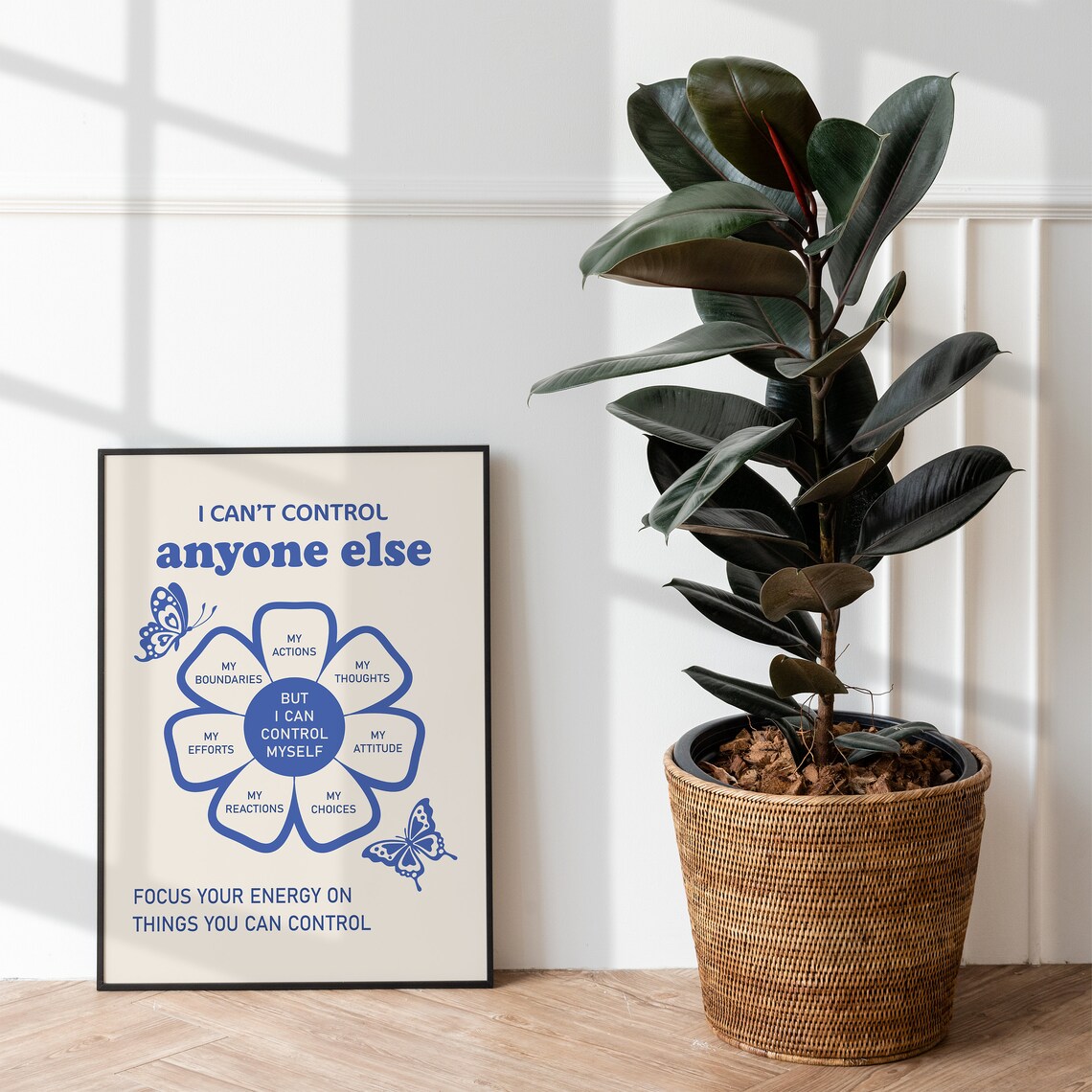 Things I Can Control Mental Health Wall Art Print - Image 2