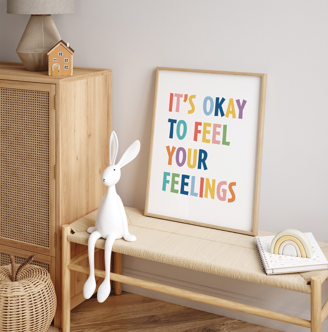 It’s Ok to Feel Your Feelings Mental Health Poster - Image 2