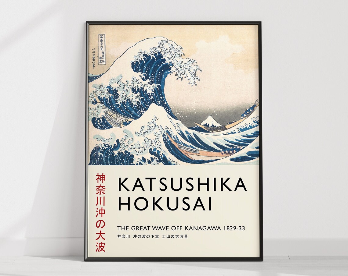 The Great Wave Japanese Art Print, Hokusai Poster - Image 3