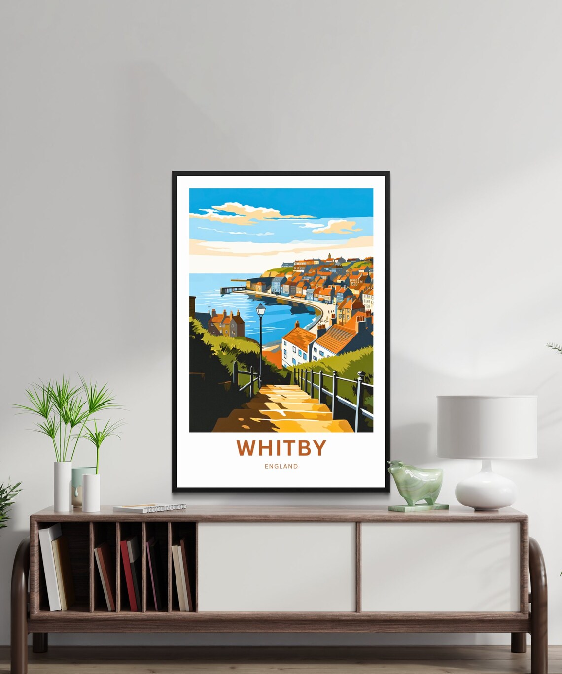 Whitby Travel Poster, England Place Print - Image 2