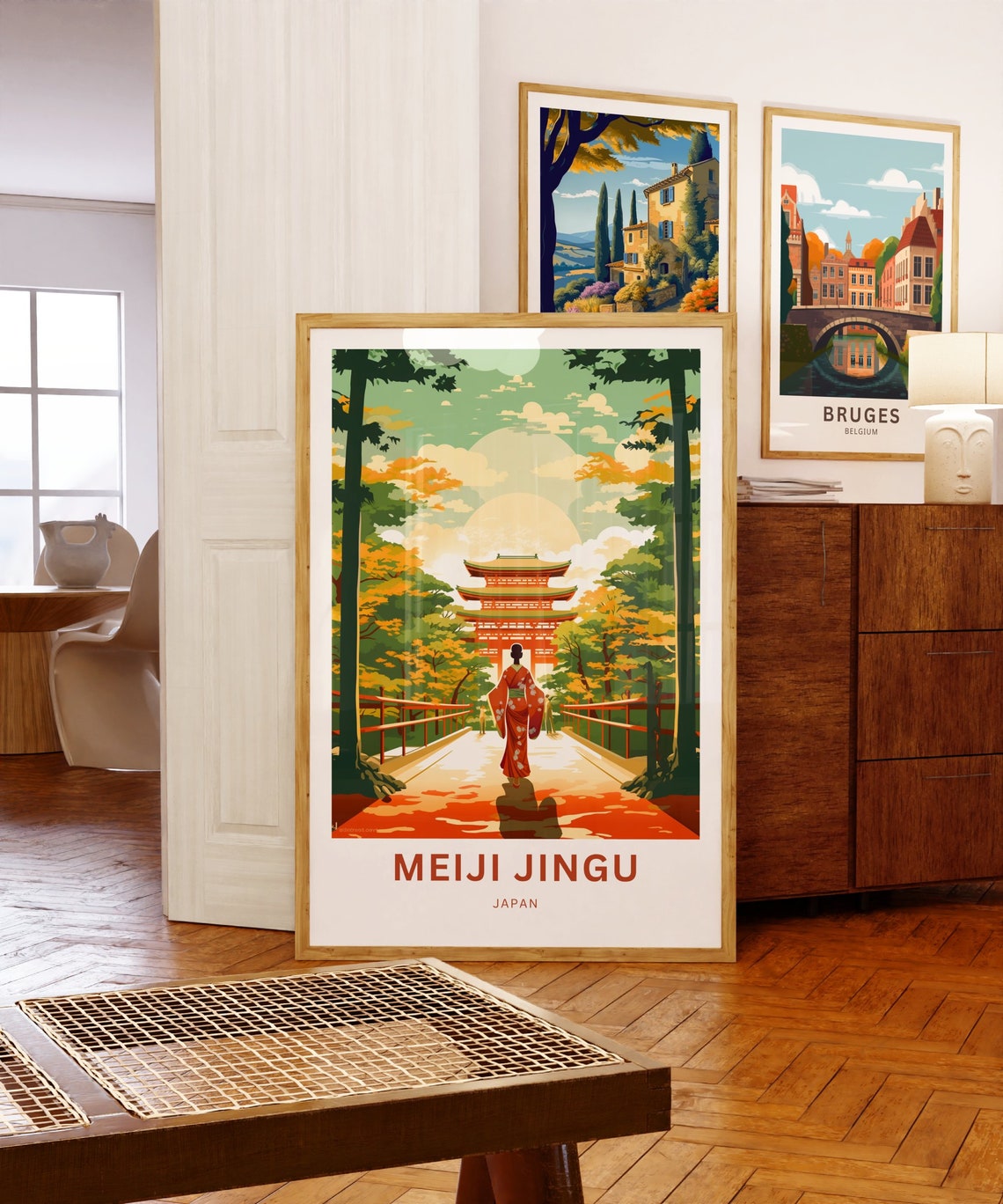 Personalized Meiji Jingu Japan Shrine Custom Text Travel Poster - Image 5