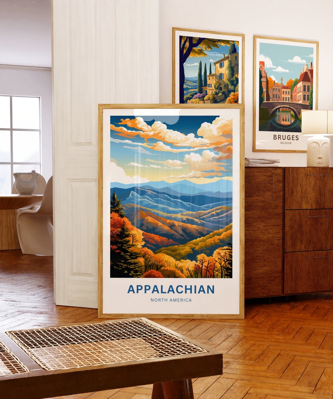 Appalachian Mountains Fall Foliage Blue Ridge Sunset Vista Poster - Image 5