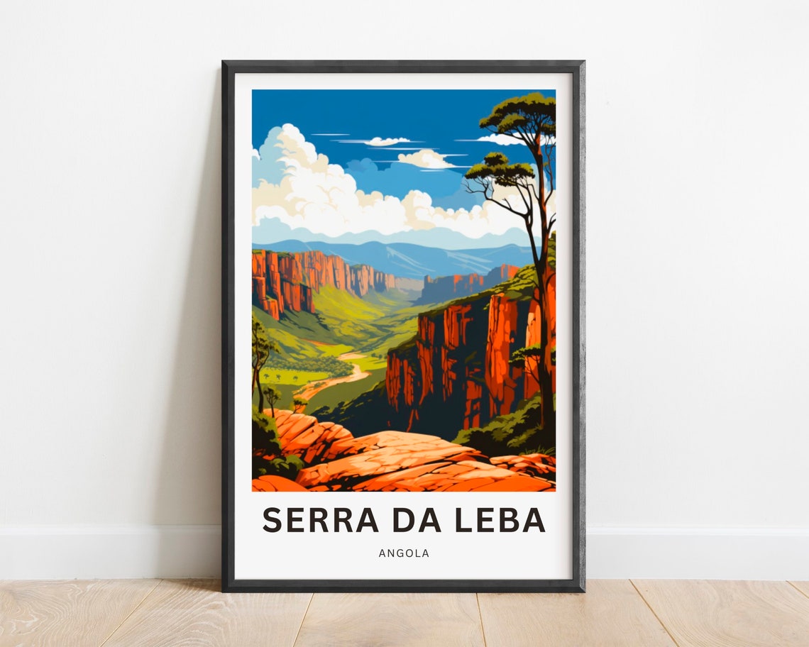 Serra Da Leba Print Serra Da Leba Poster Angola Wall Art Framed Present Gift Africa Present
