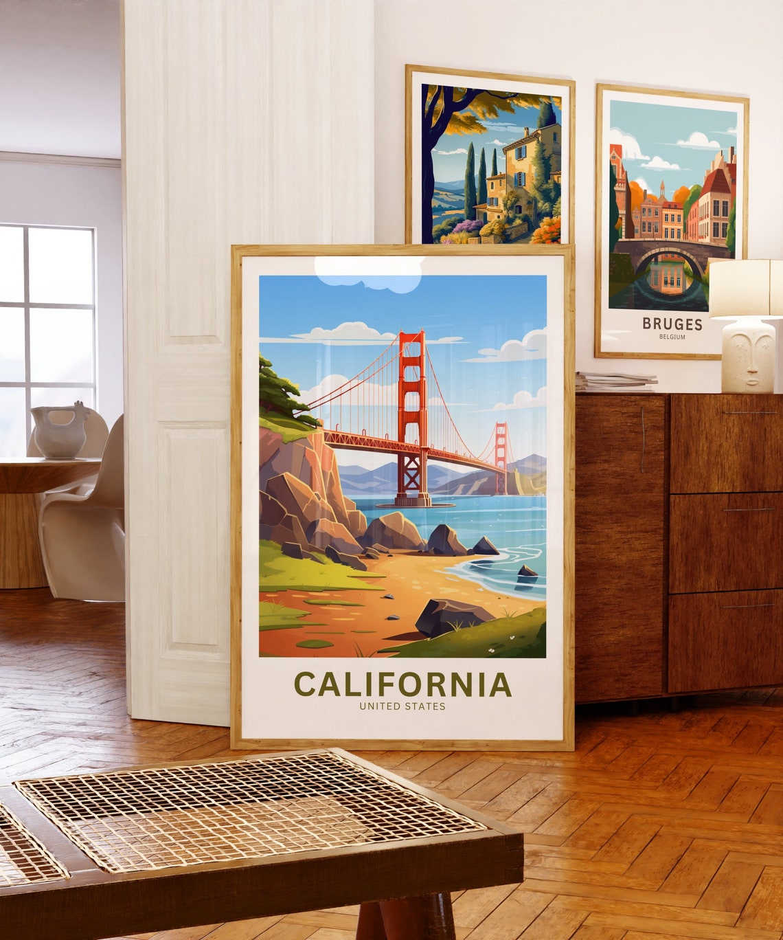 Personalized Golden Gate Bridge California Coast Iconic Poster - Image 5