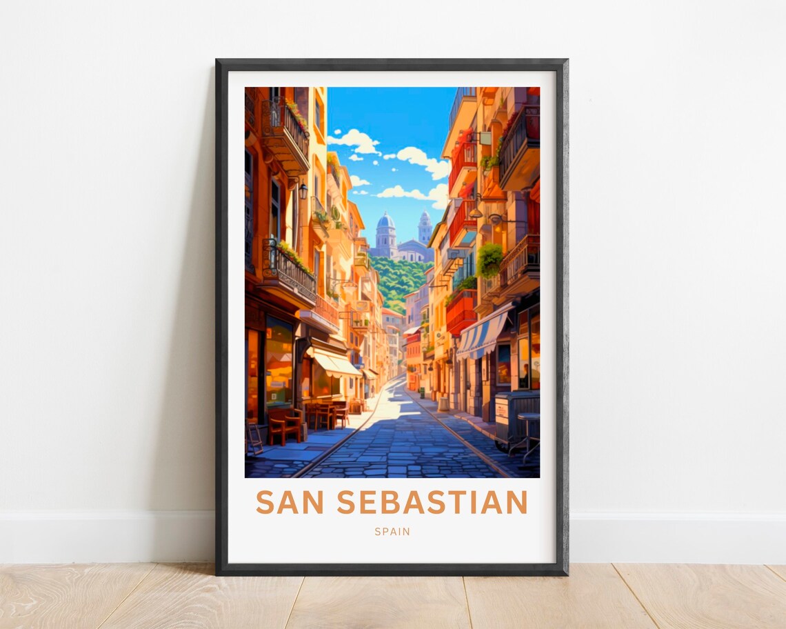 San Sebastian Spain Gift Poster Print