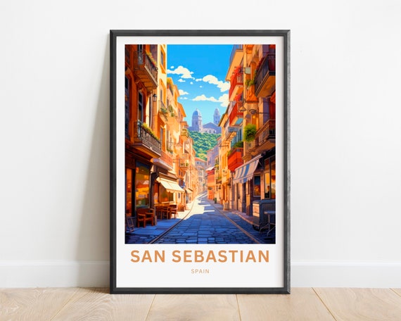 San Sebastian Spain Gift Poster Print