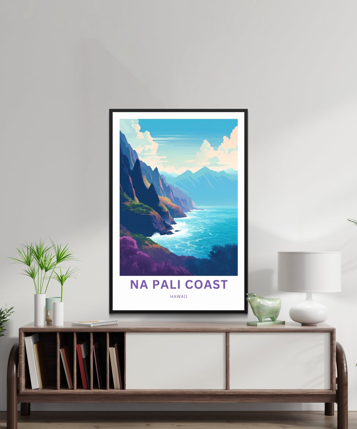 Personalized Na Pali Coast Hawaii Dramatic Sea Cliffs Ocean Poster - Image 2