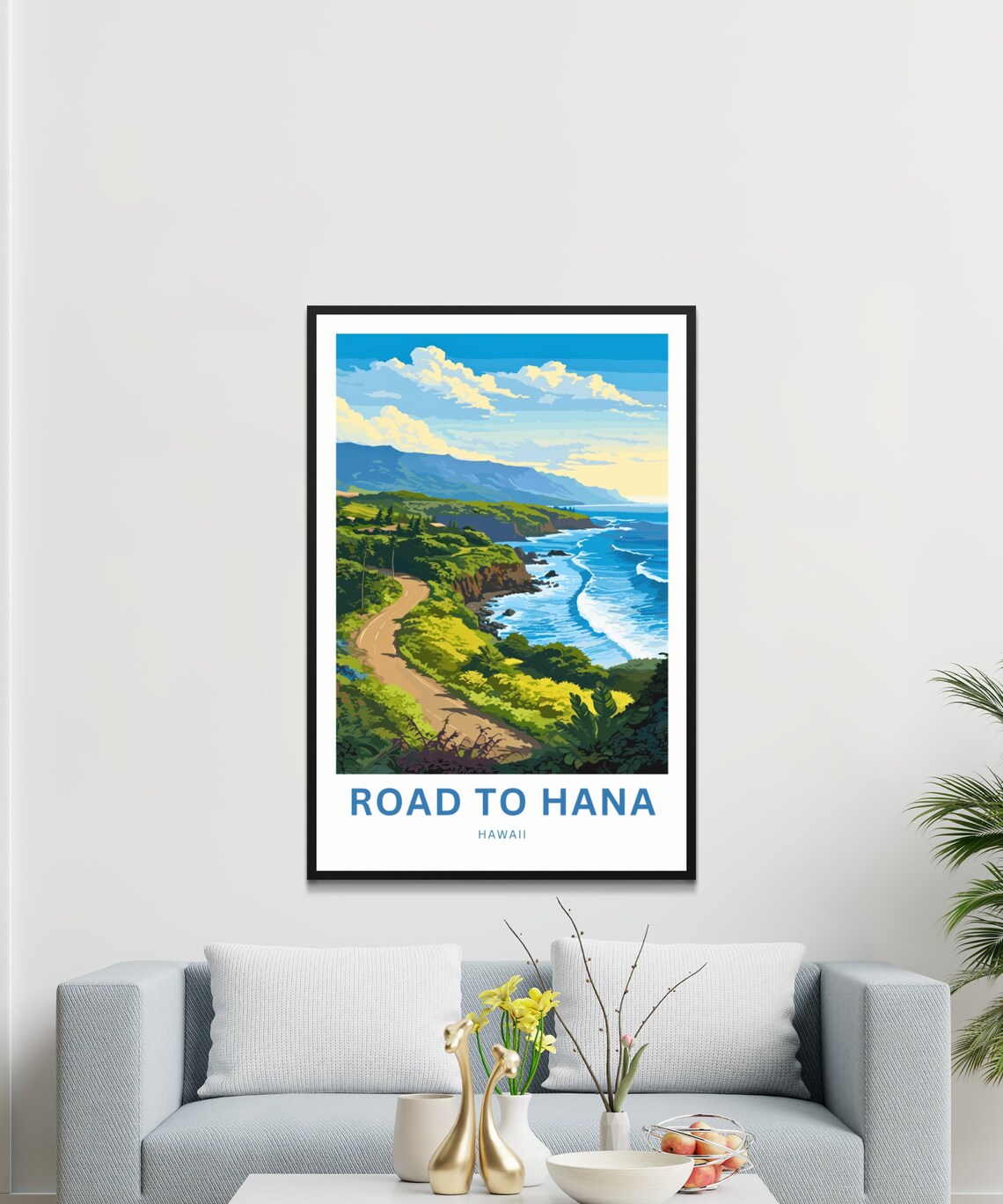 Personalized Road To Hana Travel Poster, Maui Hawaii - Image 3
