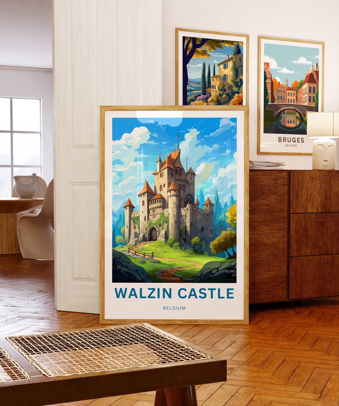 Walzin Castle Belgium Hilltop Towers Forest Fairytale Poster - Image 5
