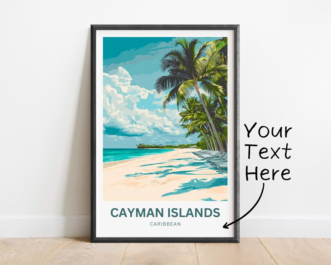 Cayman Islands Caribbean Wall Art Print - Image 2