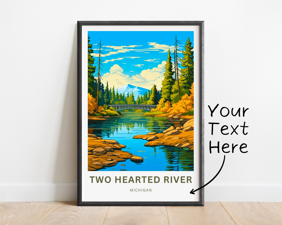 Two Hearted River State Park Travel Poster - Image 2
