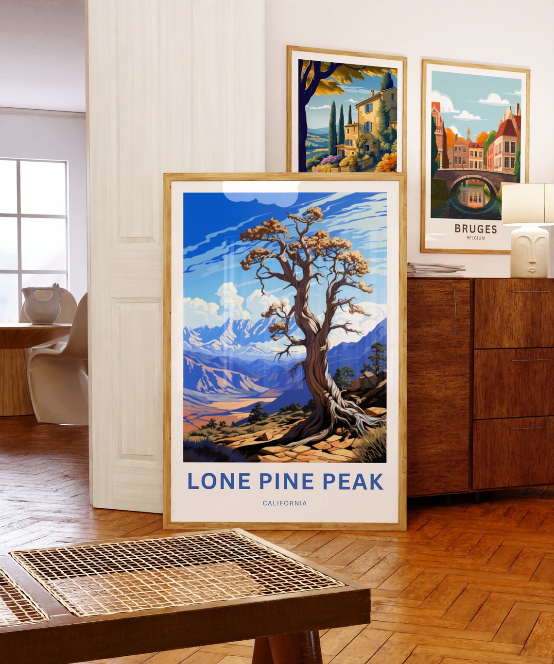 Personalized Lone Pine Peak California Juniper Mountain Poster - Image 5
