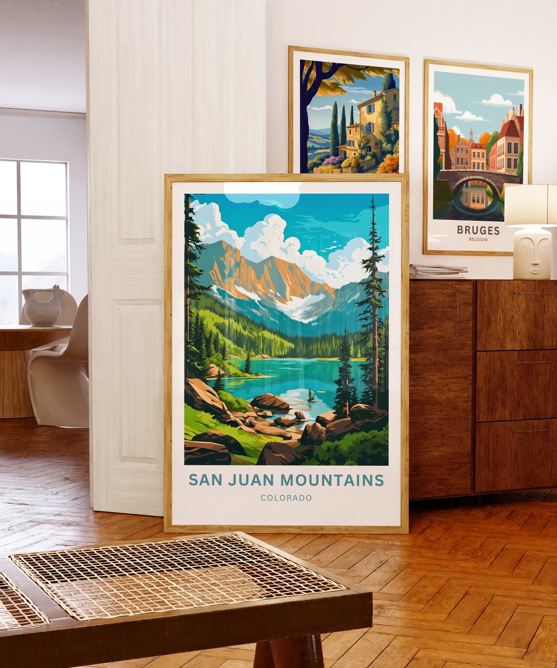 San Juan Mountains Colorado Turquoise Alpine Lake Travel Poster - Image 5