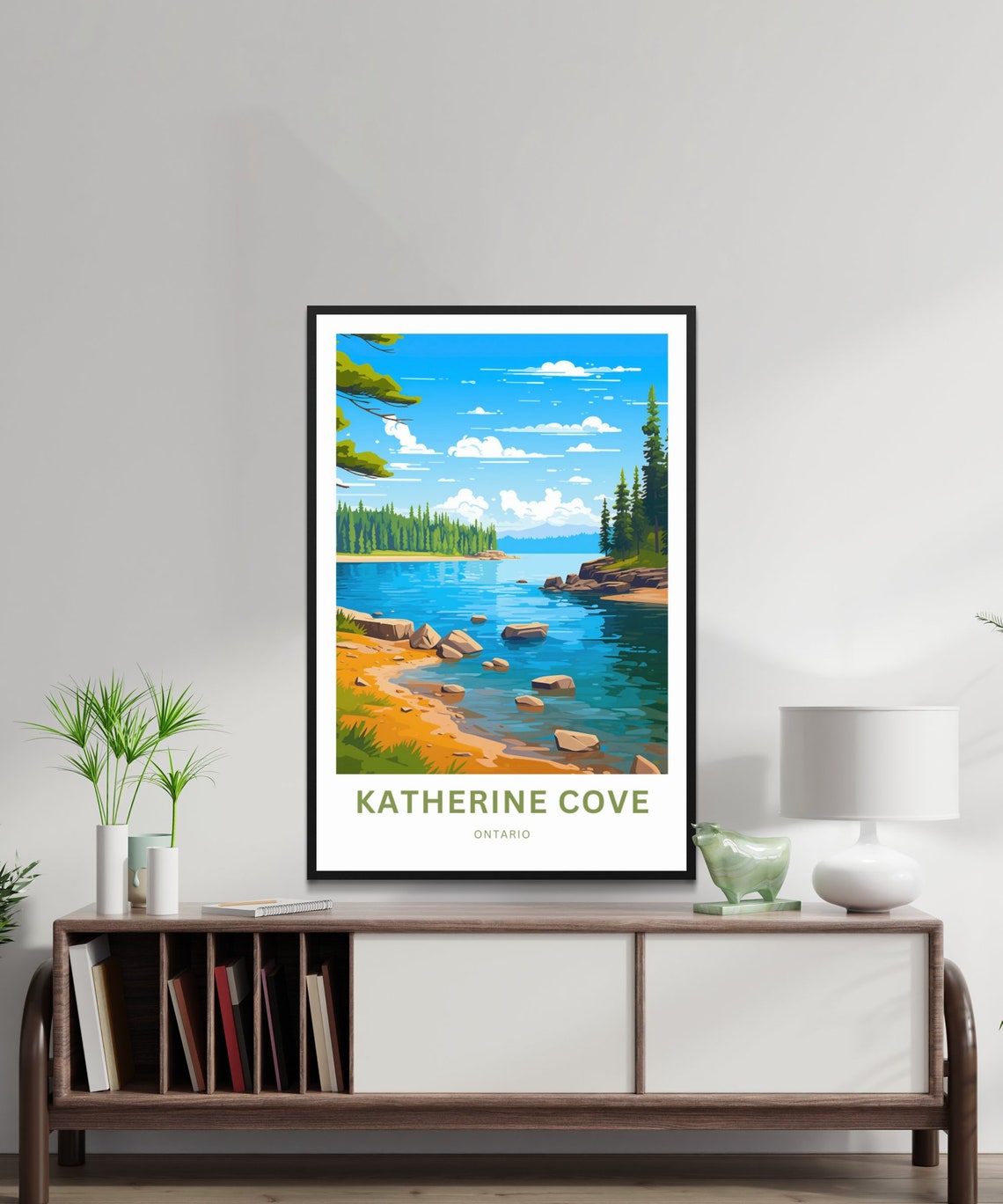 Personalized Katherine Cove Ontario Sandy Beach Bay Gift Poster - Image 2