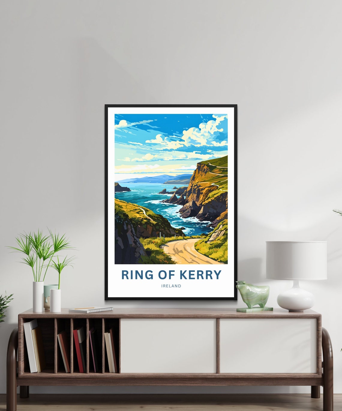Ring of Kerry Ireland Coastal Cliffs Scenic Drive Ocean Travel Poster - Image 2