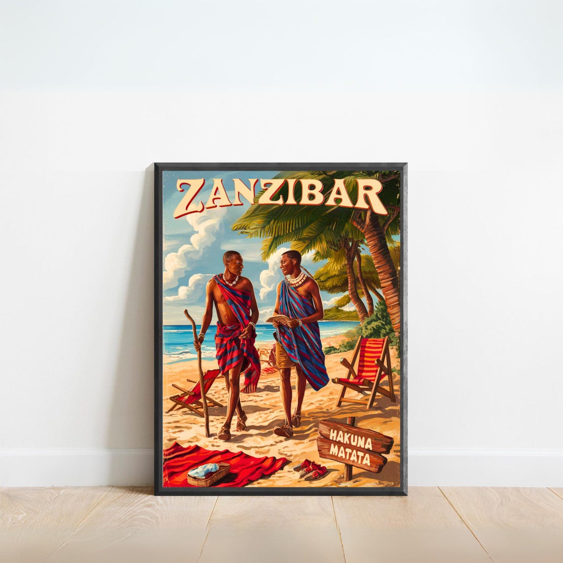Zanzibar Minimalist Travel Poster
