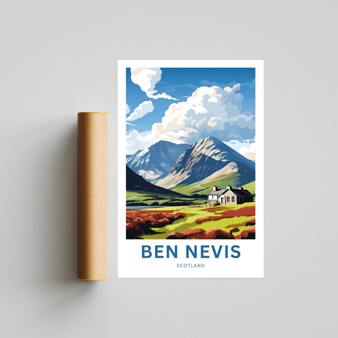 Personalized Ben Nevis Travel Poster, Scotland - Image 4