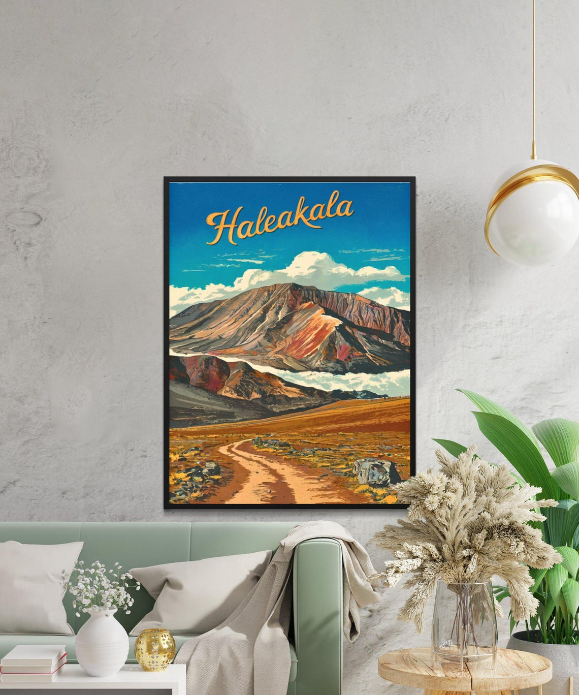 Haleakala Hawaii Volcano Sunset Classic Vintage Travel Poster - Image 4