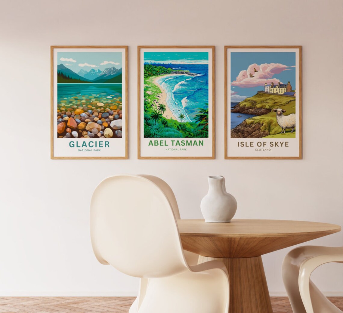 Personalized Abel Tasman New Zealand Beach Custom Travel Poster - Image 4