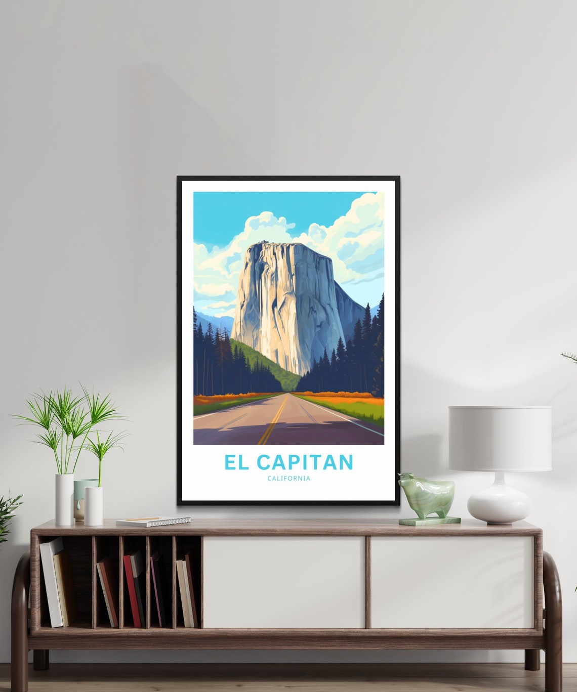 El Capitan California Yosemite Granite Monolith Travel Poster - Image 2